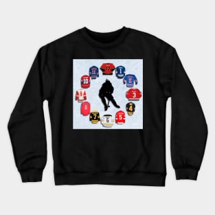 best players nhl ice hockey clock clock Crewneck Sweatshirt